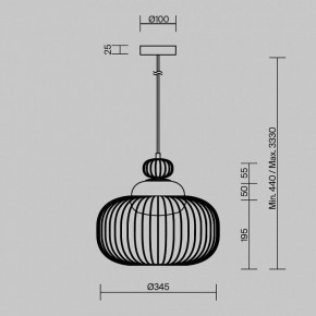 Подвесной светильник Maytoni Levitation MOD376PL-01G в Новоуральске - novouralsk.ok-mebel.com | фото 5