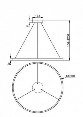 Подвесной светильник Maytoni Rim MOD058PL-L54BK в Новоуральске - novouralsk.ok-mebel.com | фото 4
