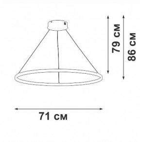 Подвесной светильник Vitaluce V2516 V2516-8/1S в Новоуральске - novouralsk.ok-mebel.com | фото 3
