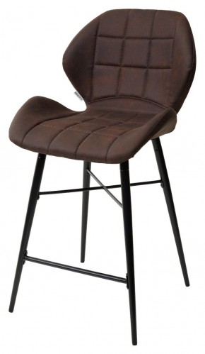 Полубарный стул MARCEL COWBOY-#800 темно-коричневый (H=65cm), ткань микрофибра М-City в Новоуральске - novouralsk.ok-mebel.com | фото