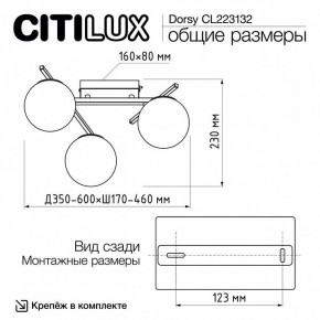 Потолочная люстра Citilux Dorsy CL223132 в Новоуральске - novouralsk.ok-mebel.com | фото 12