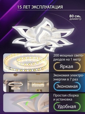 Потолочная люстра Natali Kovaltseva OLIMP LED SMART 84005 в Новоуральске - novouralsk.ok-mebel.com | фото 5
