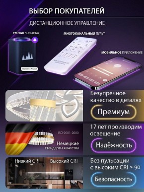 Потолочная люстра Natali Kovaltseva OLIMP LED SMART 84005 в Новоуральске - novouralsk.ok-mebel.com | фото 8