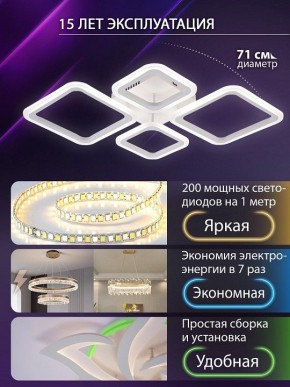 Потолочная люстра Natali Kovaltseva OPTI LED LAMPS 81108/1C в Новоуральске - novouralsk.ok-mebel.com | фото 5