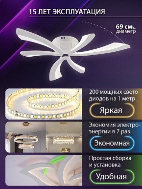 Потолочная люстра Natali Kovaltseva VIO LED LAMPS 81453 в Новоуральске - novouralsk.ok-mebel.com | фото 5