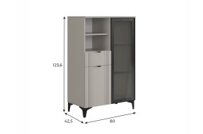 РИЧ Комод 2 со стеклом в Новоуральске - novouralsk.ok-mebel.com | фото 2