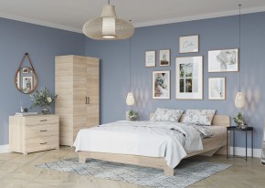 Шкаф 2-х створчатый VICTOR (Сонома) в Новоуральске - novouralsk.ok-mebel.com | фото 3