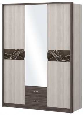 Шкаф 3-х дверный с зеркалом Шк68.2 МС Николь в Новоуральске - novouralsk.ok-mebel.com | фото