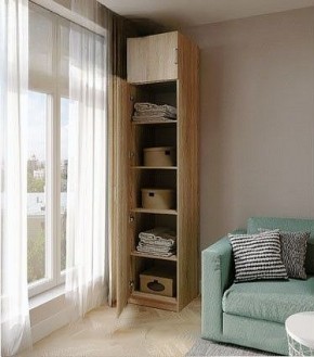 Шкаф для белья Село в Новоуральске - novouralsk.ok-mebel.com | фото 2