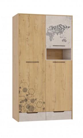 Шкаф для одежды 3 двери и 2 ящика Шк134.0 ДС Стэнфорд в Новоуральске - novouralsk.ok-mebel.com | фото