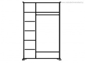 Шкаф для одежды Лика (ММ-137-01/03) с зеркалом в Новоуральске - novouralsk.ok-mebel.com | фото 2