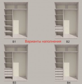Шкаф-купе 1300 серии SILVER S1+S1+B2+PL2 (2 ящика+1 штанга+1 полка) профиль «Серебро» в Новоуральске - novouralsk.ok-mebel.com | фото 5