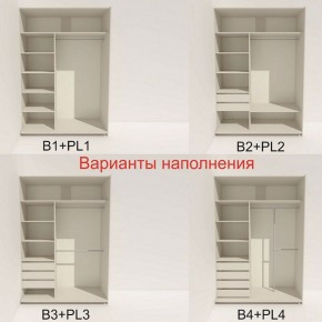 Шкаф-купе 1600 серии SOFT D1+D3+B2+PL1 (2 ящика+1штанга) профиль «Графит» в Новоуральске - novouralsk.ok-mebel.com | фото 5