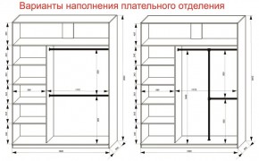 Шкаф-купе 1800 серии SOFT D8+D2+B2+PL4 (2 ящика+F обр.штанга) профиль «Графит» в Новоуральске - novouralsk.ok-mebel.com | фото 8