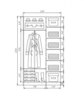 Шкаф-купе ХИТ 22-4-12-11 (420) в Новоуральске - novouralsk.ok-mebel.com | фото 5