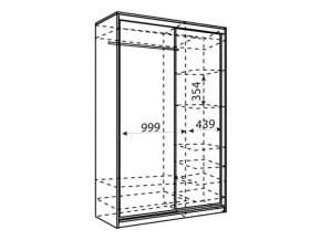 Шкаф-купе Рене 1500 вариант 2 (Зеркало/Зеркало) в Новоуральске - novouralsk.ok-mebel.com | фото 2