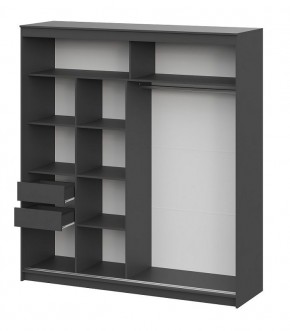 Шкаф-купе ШКП 3 МАКС (2000) Графит серый в Новоуральске - novouralsk.ok-mebel.com | фото 3