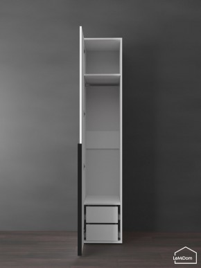Шкаф Linnea MHR-1-3 2050х400х510 (Белый-М 11.1.2) в Новоуральске - novouralsk.ok-mebel.com | фото 6