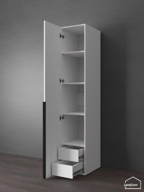 Шкаф Linnea MHR-1-3 2050х400х510 (Белый-М 11.1.2) в Новоуральске - novouralsk.ok-mebel.com | фото 6