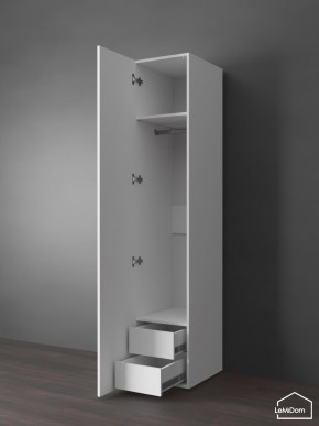 Шкаф Linnea MHR-1PO-3 2050х400х510 (Белый-М 11.1.2) в Новоуральске - novouralsk.ok-mebel.com | фото 5