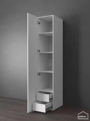 Шкаф Linnea MHR-1PO-4 2050х400х510 (Белый-М 11.1.2) в Новоуральске - novouralsk.ok-mebel.com | фото 4