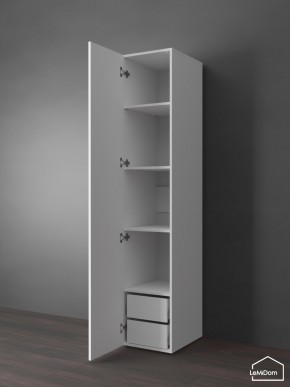 Шкаф Linnea MHR-1PO-4 2050х400х510 (Белый-М 11.1.2) в Новоуральске - novouralsk.ok-mebel.com | фото 5