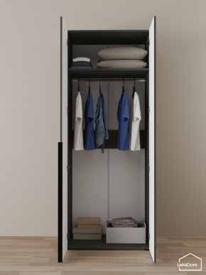 Шкаф Linnea MHR-2 2050х800х510 (Графит-М 11.1.25) в Новоуральске - novouralsk.ok-mebel.com | фото 4