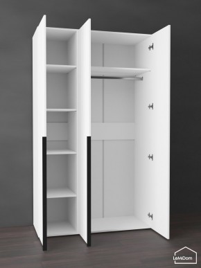 Шкаф Linnea MHR-3-1 2050х1200х510 (Белый-М 11.1.2) в Новоуральске - novouralsk.ok-mebel.com | фото 4
