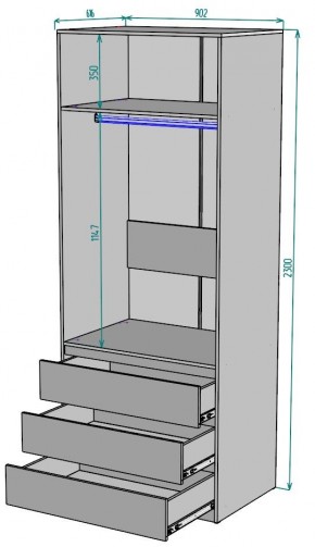 Шкаф Мальта H171 в Новоуральске - novouralsk.ok-mebel.com | фото 2