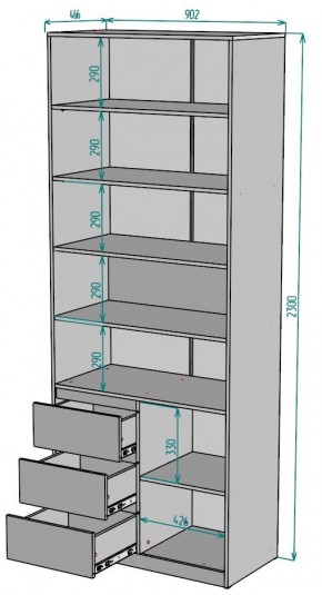 Шкаф Мальта H191 в Новоуральске - novouralsk.ok-mebel.com | фото 2