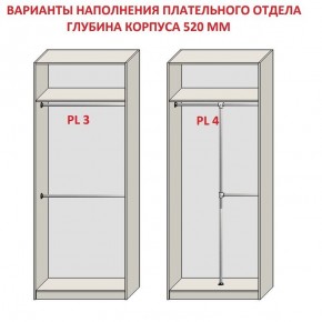 Шкаф распашной серия «ЗЕВС» (PL3/С1/PL2) в Новоуральске - novouralsk.ok-mebel.com | фото 10