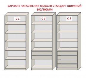 Шкаф распашной серия «ЗЕВС» (PL3/С1/PL2) в Новоуральске - novouralsk.ok-mebel.com | фото 6