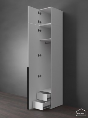 Шкаф с антресолью Linnea MHR-1A-3 2450х400х510 (Белый-М 11.1.1) в Новоуральске - novouralsk.ok-mebel.com | фото 6