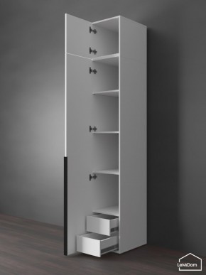 Шкаф с антресолью Linnea MHR-1A-4 2450х400х510 (Белый-М 11.1.1) в Новоуральске - novouralsk.ok-mebel.com | фото 5
