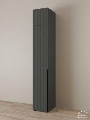 Шкаф с антресолью Linnea MHR-1A-4 2450х400х510 (Графит-М 11.1.25) в Новоуральске - novouralsk.ok-mebel.com | фото