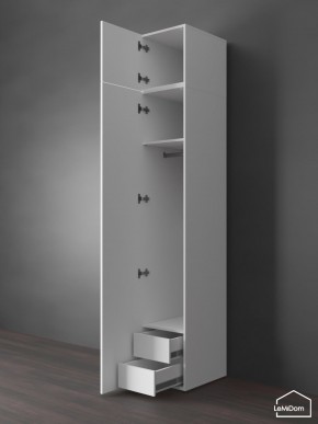 Шкаф с антресолью Linnea MHR-1POA-3 2450х400х510 (Белый-М 11.1.2) в Новоуральске - novouralsk.ok-mebel.com | фото 6