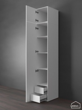 Шкаф с антресолью Linnea MHR-1POA-4 2450х400х510 (Белый-М 11.1.2) в Новоуральске - novouralsk.ok-mebel.com | фото 5