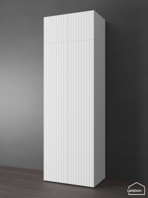 Шкаф с антресолью Linnea MHR-2POA-4 2450х800х510 (Белый-М 11.1.2) в Новоуральске - novouralsk.ok-mebel.com | фото