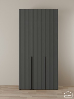 Шкаф с антресолью Linnea MHR-3A-2 2450х1200х510 (Графит-М 11.1.25) в Новоуральске - novouralsk.ok-mebel.com | фото