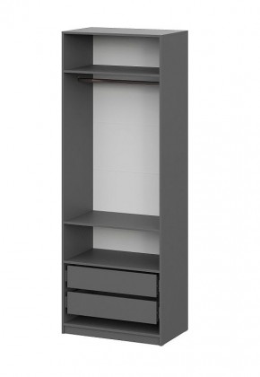 Шкаф ШК-5 + 2 полки + ящики (800) Графит в Новоуральске - novouralsk.ok-mebel.com | фото 3