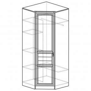 Шкаф угловой 50 Лира Нортон светлый (угол 854х854) в Новоуральске - novouralsk.ok-mebel.com | фото 2