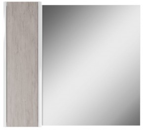 Шкаф-зеркало Uno 80 Дуб серый левый/правый Домино (DU1504HZ) в Новоуральске - novouralsk.ok-mebel.com | фото 2