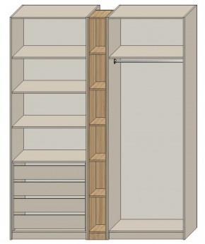 Спальня Серый камень + Кровать (серии «ГЕСТИЯ») в Новоуральске - novouralsk.ok-mebel.com | фото 7