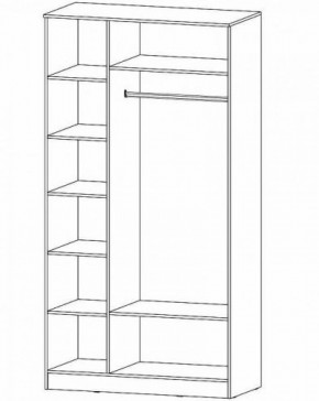 ГАММА Спальный гарнитур (модульный) дуб вотан в Новоуральске - novouralsk.ok-mebel.com | фото 13