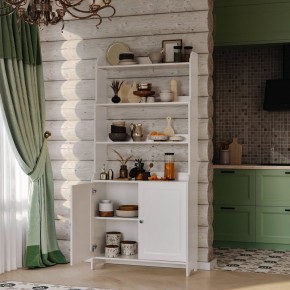 Стеллаж 20 Вествик, массив сосны, цвет белый в Новоуральске - novouralsk.ok-mebel.com | фото 4