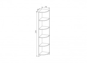 СКАНДИ СДУ370.1 Стеллаж угловой в Новоуральске - novouralsk.ok-mebel.com | фото 2