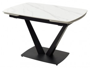 Стол ALATRI 120 MATT WHITE MARBLE SOLID CERAMIC / BLACK, ®DISAUR в Новоуральске - novouralsk.ok-mebel.com | фото 7