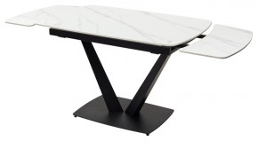 Стол ALATRI 120 MATT WHITE MARBLE SOLID CERAMIC / BLACK, ®DISAUR в Новоуральске - novouralsk.ok-mebel.com | фото 9