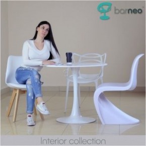 Стол Barneo T-3 Tulip style (RAL9003 белый, D90) в Новоуральске - novouralsk.ok-mebel.com | фото 5