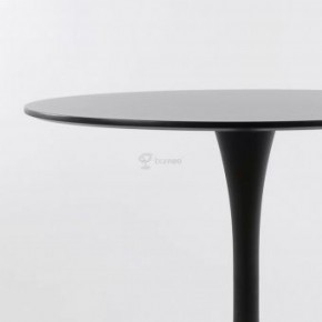 Стол Barneo T-3 Tulip style (RAL9017 черный, D90) в Новоуральске - novouralsk.ok-mebel.com | фото